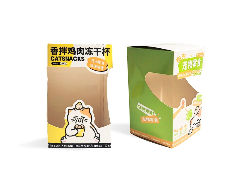 White Cardboard Window Packaging Boxes