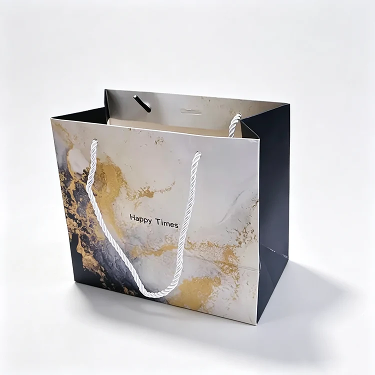 White Paperboard Cosmetic Packaging Bags