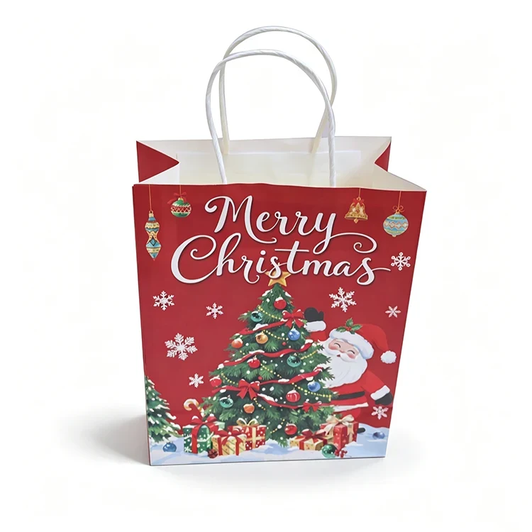 White Paperboard Gift Tote Bags